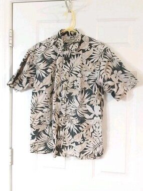 Vintage Cooke Street Honolulu Hawaiian Shirt Floral Men's Medium 100% Cotton